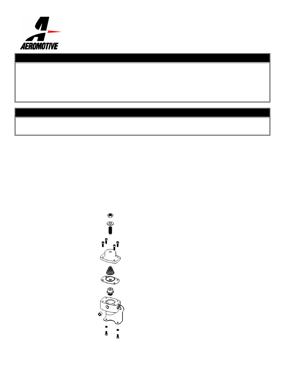 Aeromotive 13005 - FUEL PRESSURE REGULATOR User Manual | 1 page