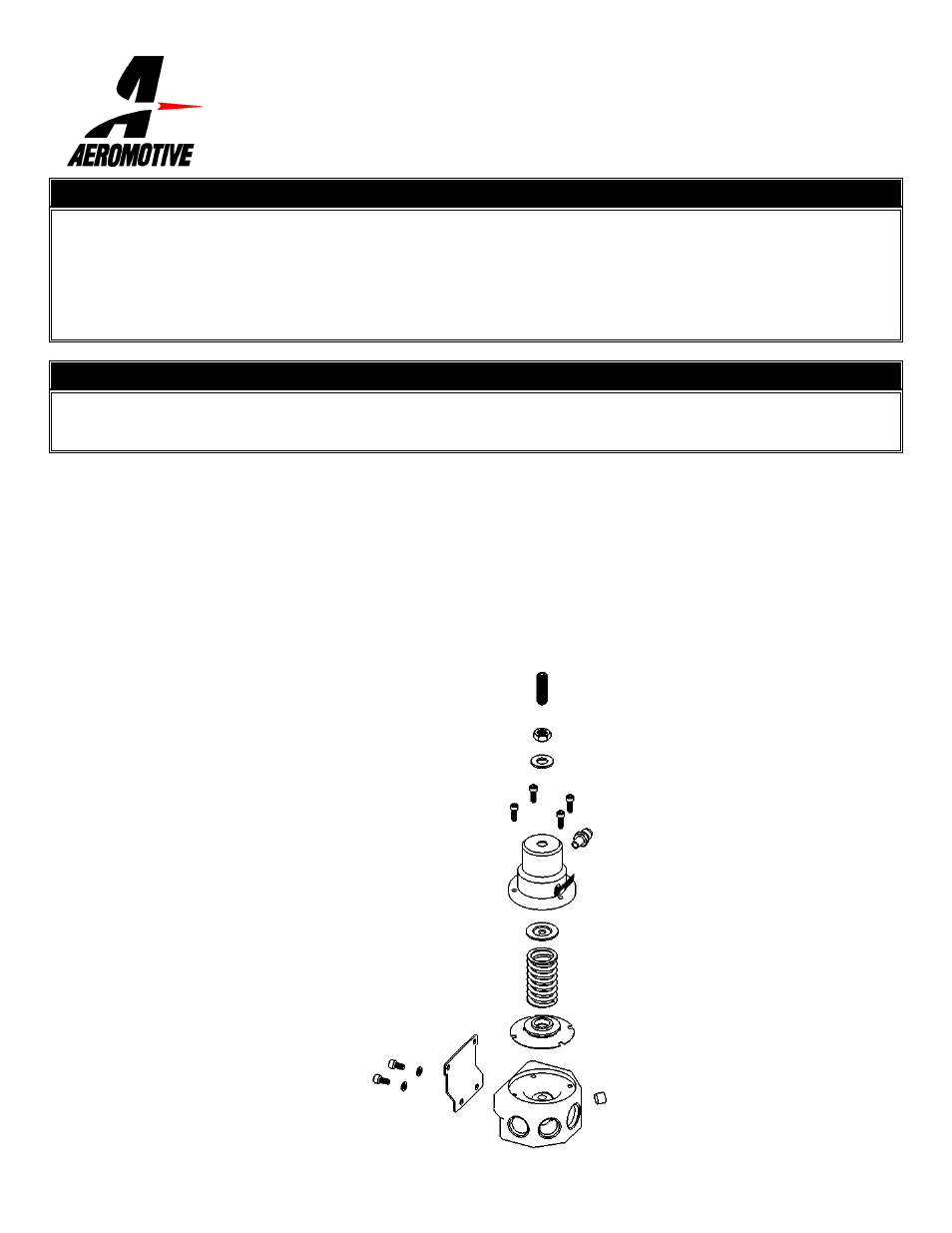 Aeromotive 13004 - FUEL PRESSURE REGULATOR User Manual | 1 page
