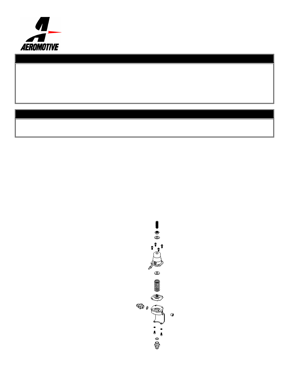 Aeromotive 13003 - FUEL PRESSURE REGULATOR User Manual | 1 page