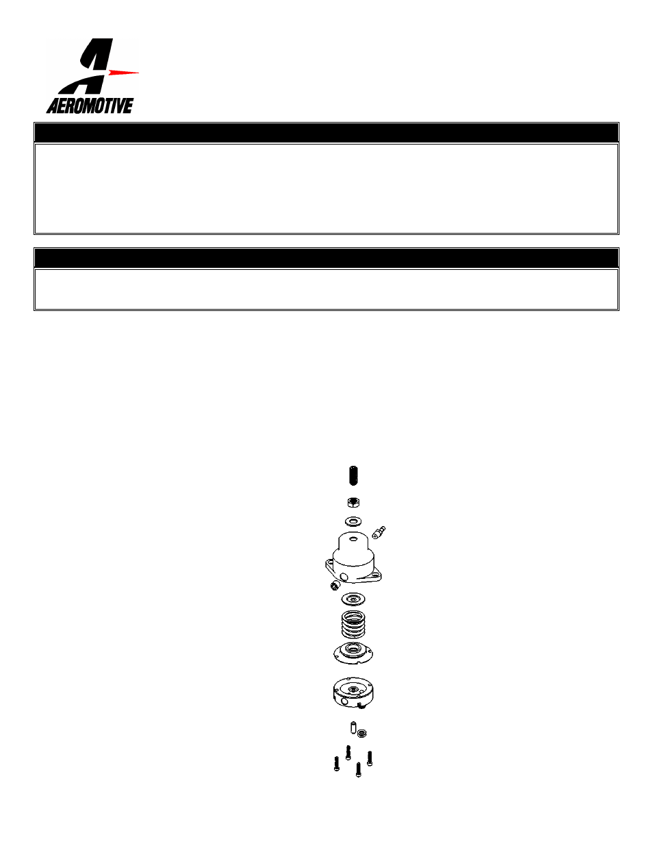 Aeromotive 13002 - FUEL PRESSURE REGULATOR User Manual | 1 page