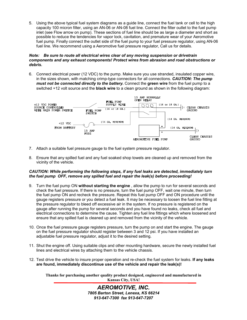 Aeromotive, inc | Aeromotive 11213 - SS FUEL PUMP - ORB-08 User Manual | Page 3 / 4