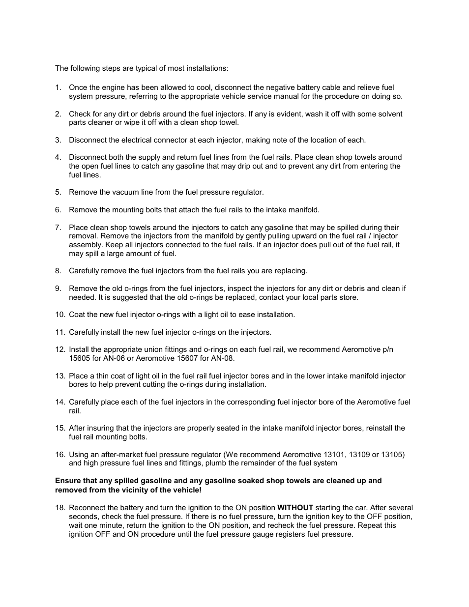 Aeromotive 14148 - EDELBROCK SBC VICTOR E FUEL RAIL KIT User Manual | Page 2 / 4