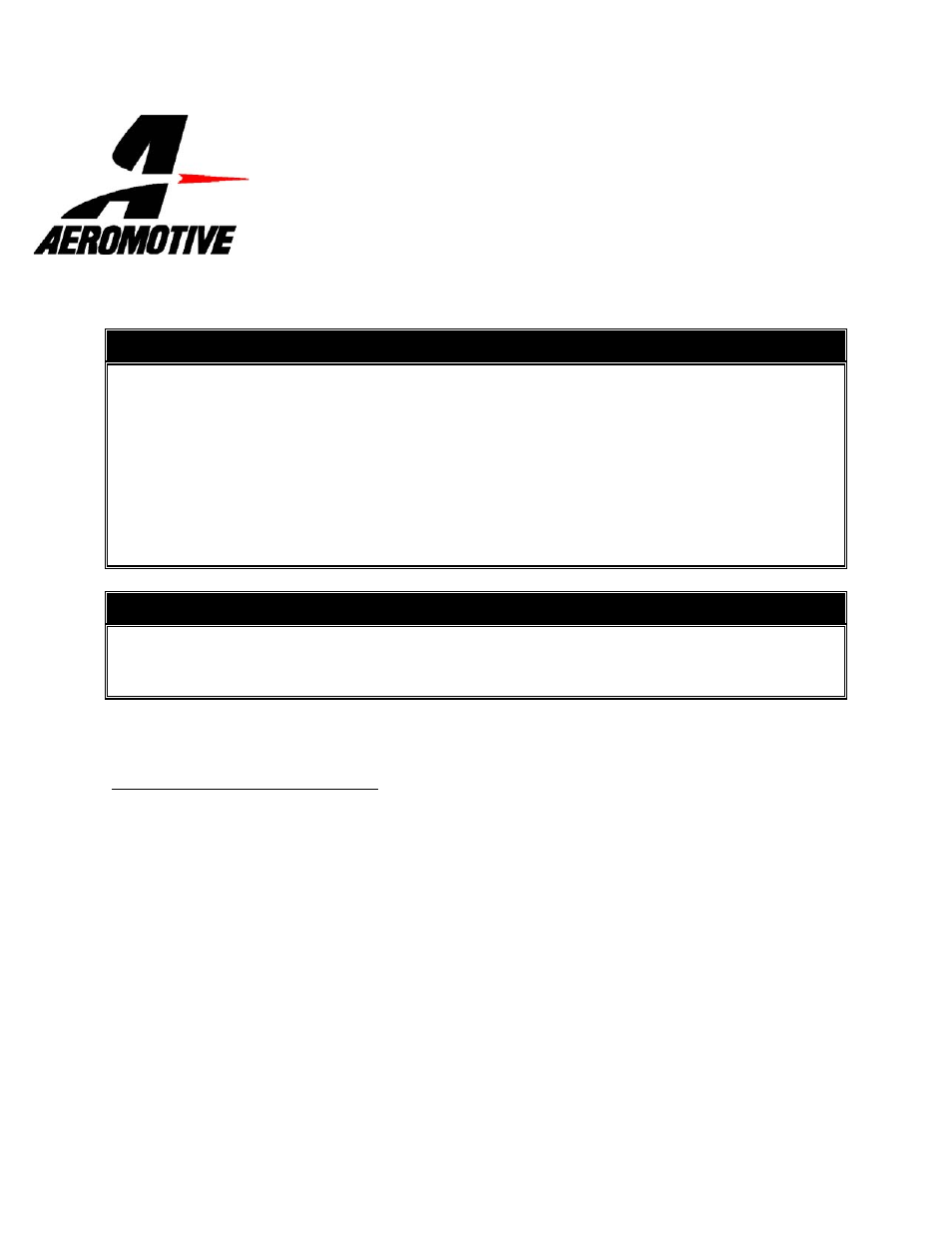 Aeromotive 14132 - 03-07 MITSUBISHI EVO FUEL RAIL KIT User Manual | 4 pages