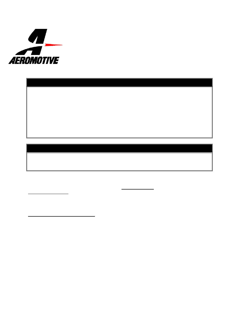 Aeromotive 14129 - 99-03 1_2 GM LS1 CORVETTE FUEL RAIL SYSTEM User Manual | 8 pages