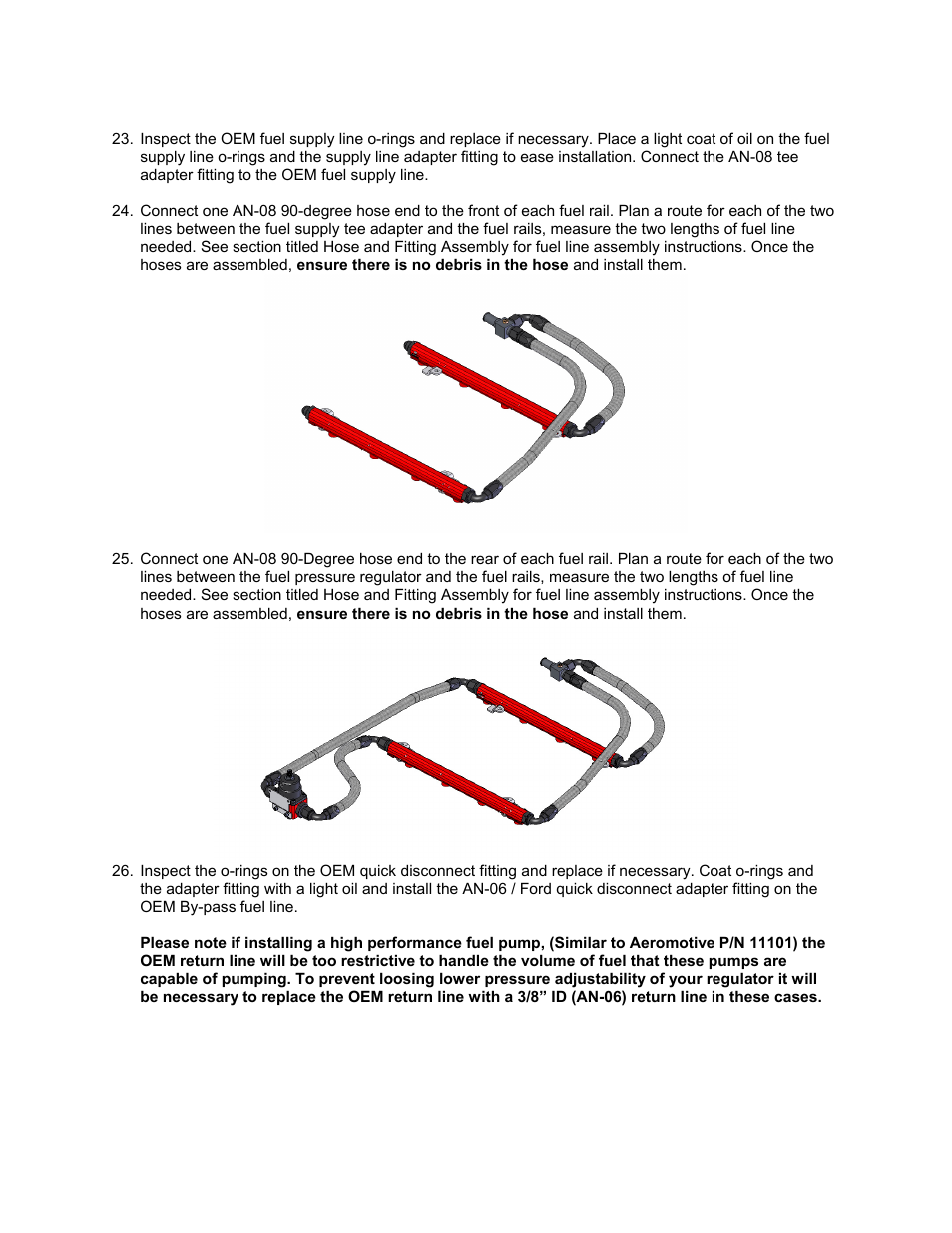 Aeromotive 14125 - 96-98 4.6L 1_2 SOHC GT FUEL RAIL SYSTEM User Manual | Page 4 / 8