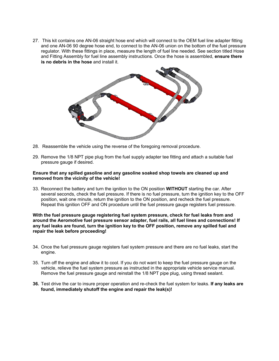 Aeromotive 14125 - 96-98 4.6L 1_2 SOHC GT FUEL RAIL SYSTEM User Manual | Page 5 / 8