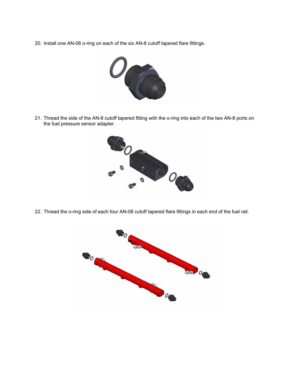 Aeromotive 14119 - 98 1_2-04 4.6L SOHC GT FUEL RAIL SYSTEM User Manual | Page 3 / 8
