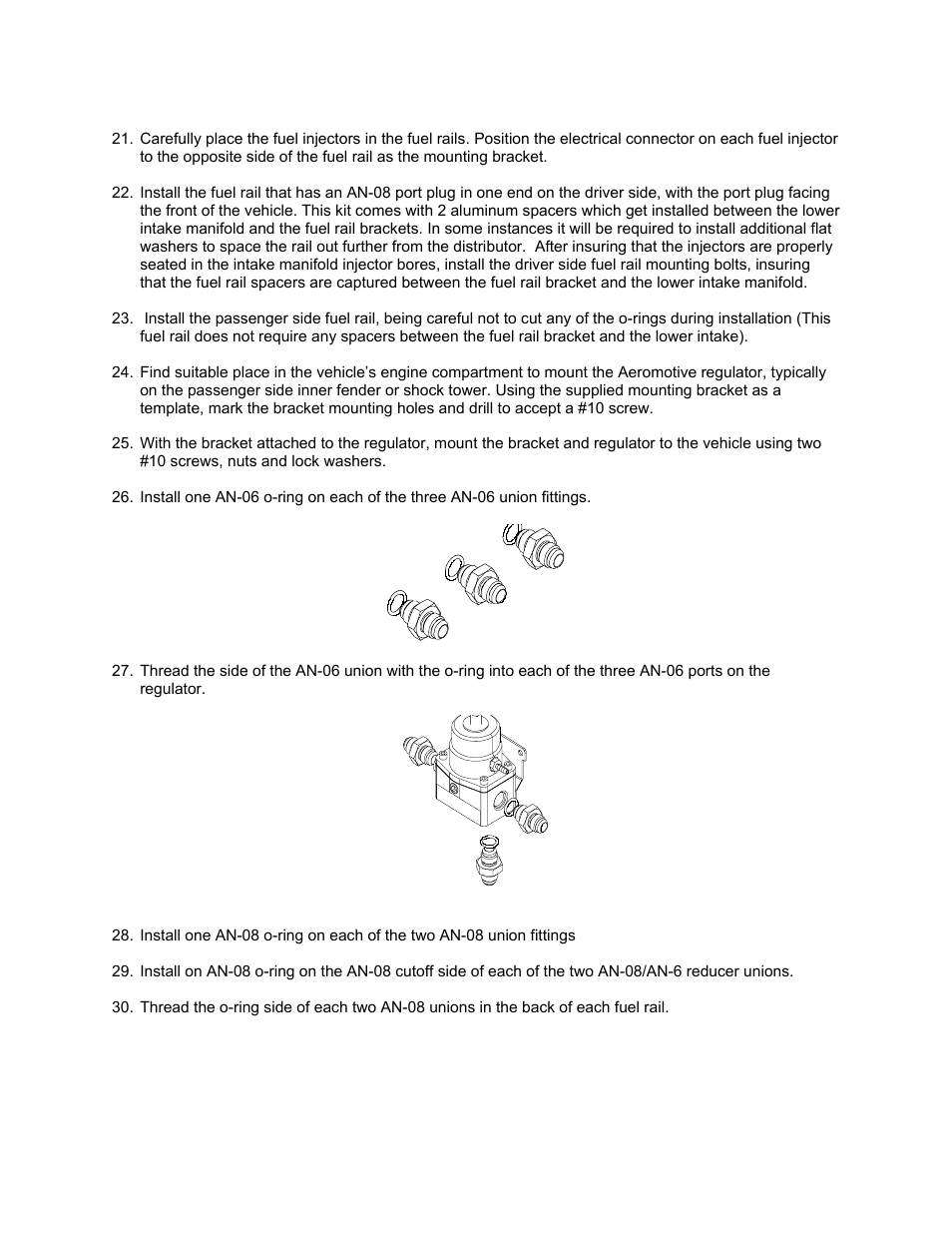 Aeromotive 14102 - 86-95 5.0L GT & COBRA FUEL RAIL SYSTEM User Manual | Page 3 / 9