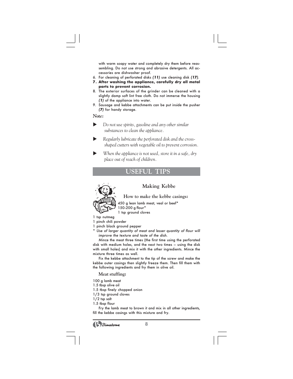 Useful tips | Binatone MGR-3001 User Manual | Page 8 / 34