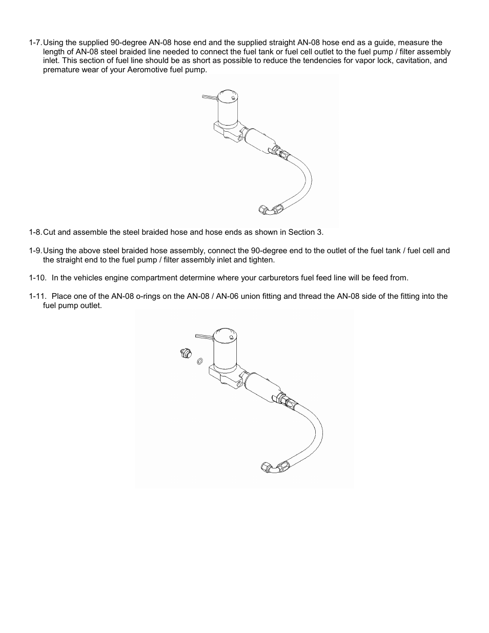 Aeromotive 17245 - H_O CARBURETED FUEL PUMP KIT User Manual | Page 3 / 9