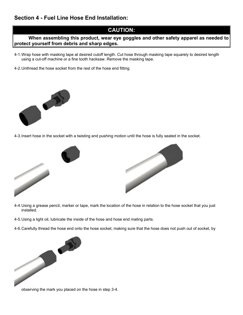 Caution | Aeromotive 17143 - 96-98 1_2 4.6L DOHC COBRA A1000 FUEL SYSTEM User Manual | Page 10 / 15