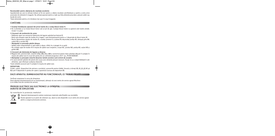 Moulinex HV8 ME645 User Manual | Page 106 / 120