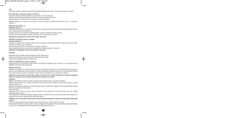Moulinex HV8 ME645 User Manual | Page 111 / 120