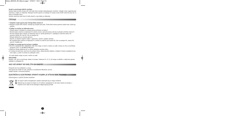 Moulinex HV8 ME645 User Manual | Page 113 / 120