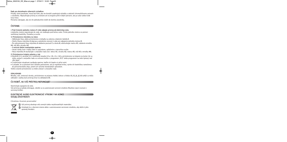 Moulinex HV8 ME645 User Manual | Page 36 / 120