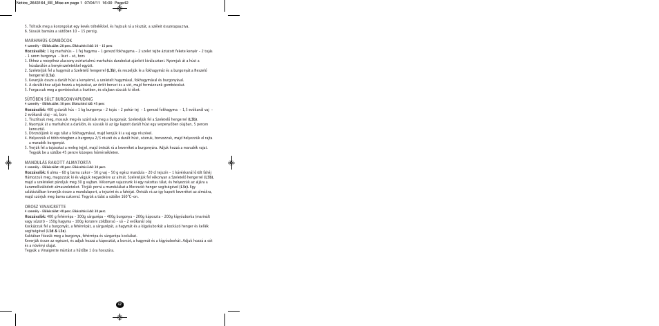 Moulinex HV8 ME645 User Manual | Page 45 / 120