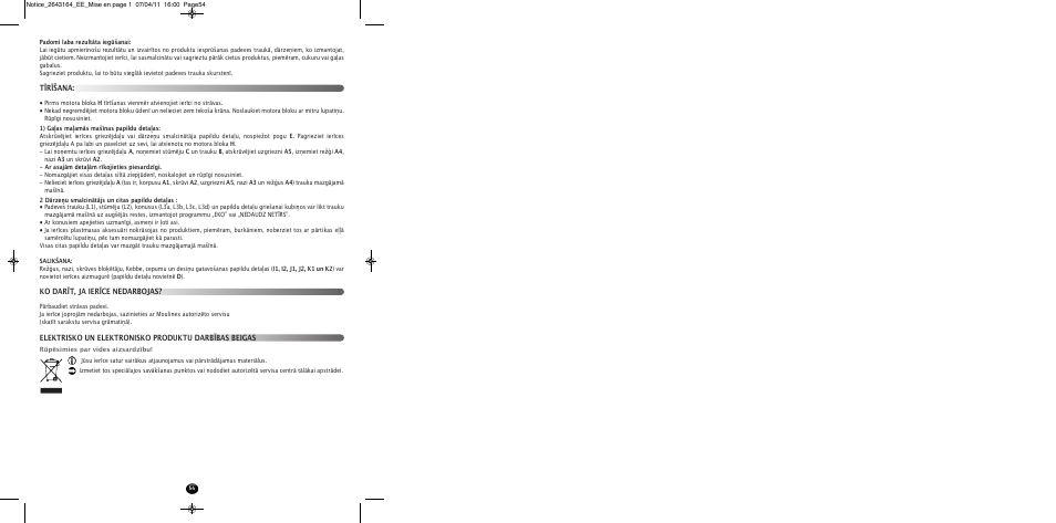 Moulinex HV8 ME645 User Manual | Page 57 / 120