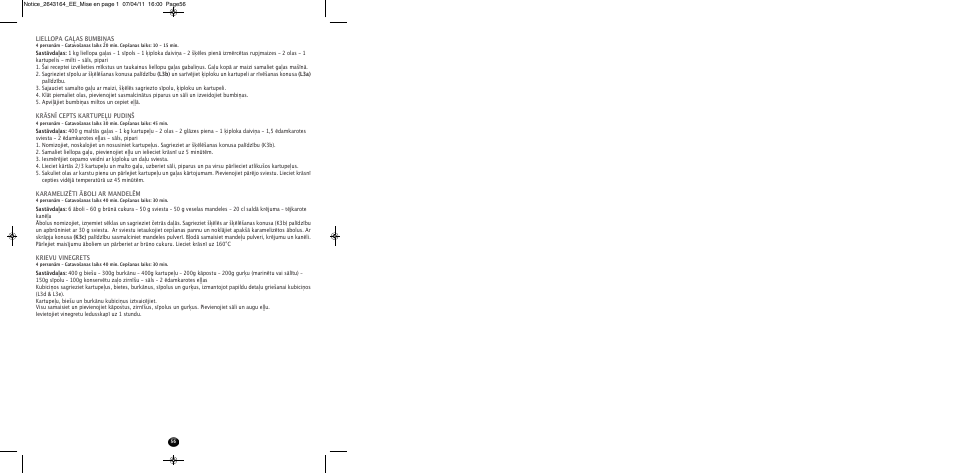 Moulinex HV8 ME645 User Manual | Page 59 / 120