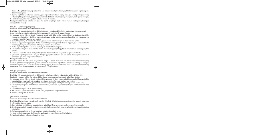 Moulinex HV8 ME645 User Manual | Page 65 / 120