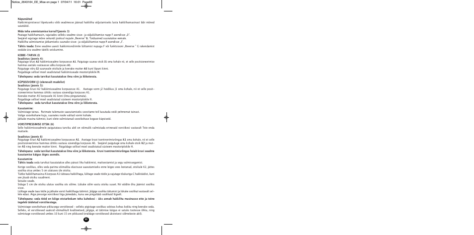 Moulinex HV8 ME645 User Manual | Page 69 / 120