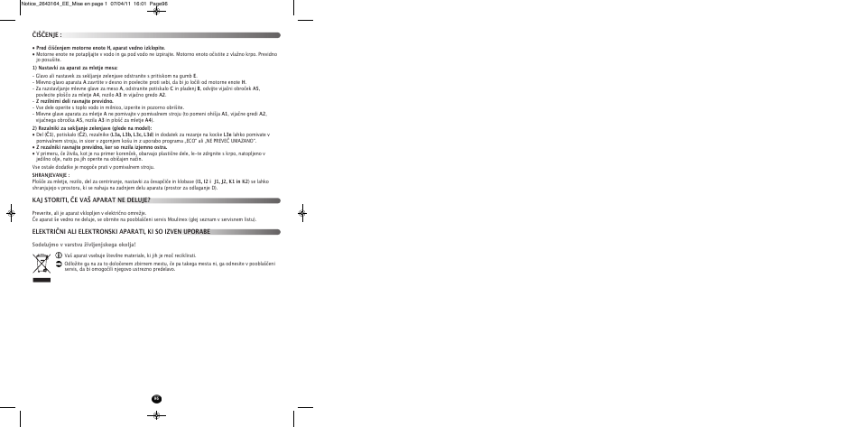 Moulinex HV8 ME645 User Manual | Page 99 / 120