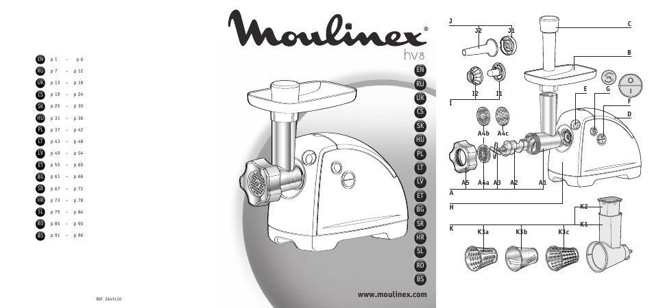 Moulinex HV 8 ME610 User Manual | 102 pages