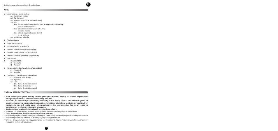 Opis: zasady bezpieczeństwa | Moulinex HV 8 ME610 User Manual | Page 39 / 102