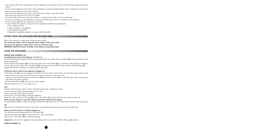 Moulinex HV 8 ME610 User Manual | Page 4 / 102