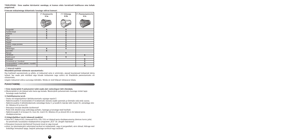 Puhastamine | Moulinex HV 8 ME610 User Manual | Page 60 / 102