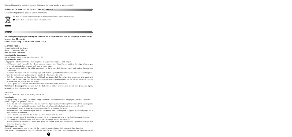 Moulinex HV 8 ME610 User Manual | Page 7 / 102