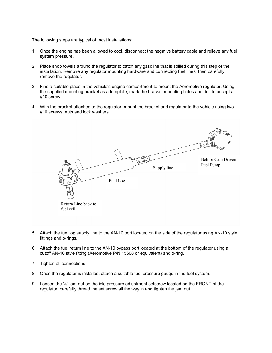 Aeromotive 13214 - DOUBLE-ADJUSTABLE BYPASS, 2-PORT REGULATOR User Manual | Page 2 / 4