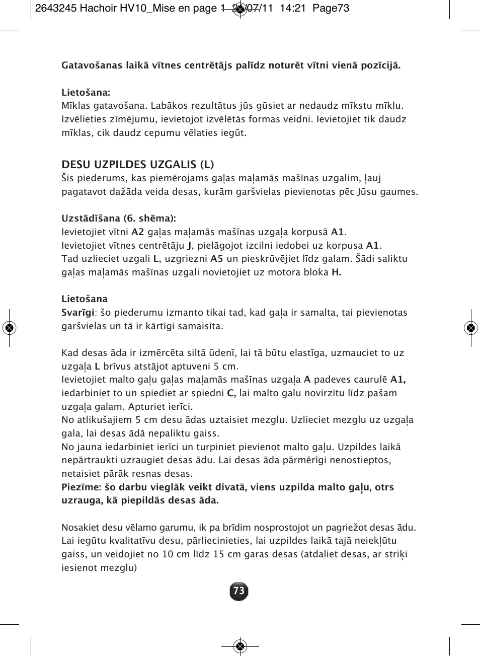 Moulinex HV10 ME850 User Manual | Page 79 / 118