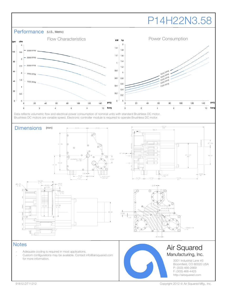 Air squared | Air Squared P14H22N3.58 User Manual | Page 2 / 2