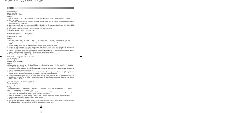 Recepti | Moulinex HV 4 ME41513E User Manual | Page 109 / 134