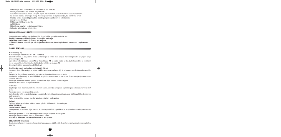 Darba sakšana pirmā lietošanas reize | Moulinex HV 4 ME41513E User Manual | Page 22 / 134