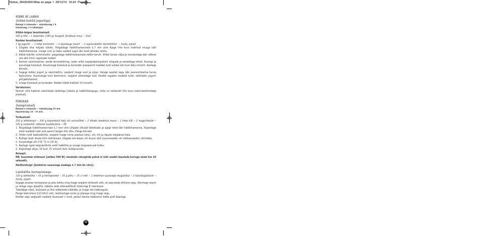 Moulinex HV 4 ME41513E User Manual | Page 36 / 134