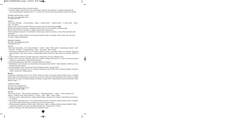 Moulinex HV 4 ME41513E User Manual | Page 43 / 134