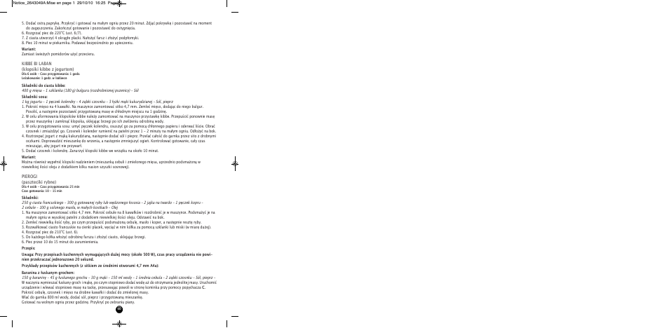 Moulinex HV 4 ME41513E User Manual | Page 44 / 134