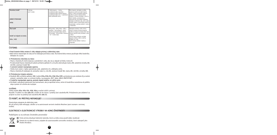 Čistenie | Moulinex HV 4 ME41513E User Manual | Page 83 / 134