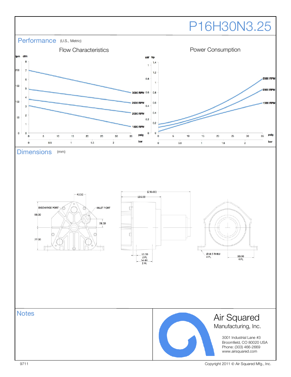 Air squared | Air Squared P16H30N3.25 User Manual | Page 2 / 2