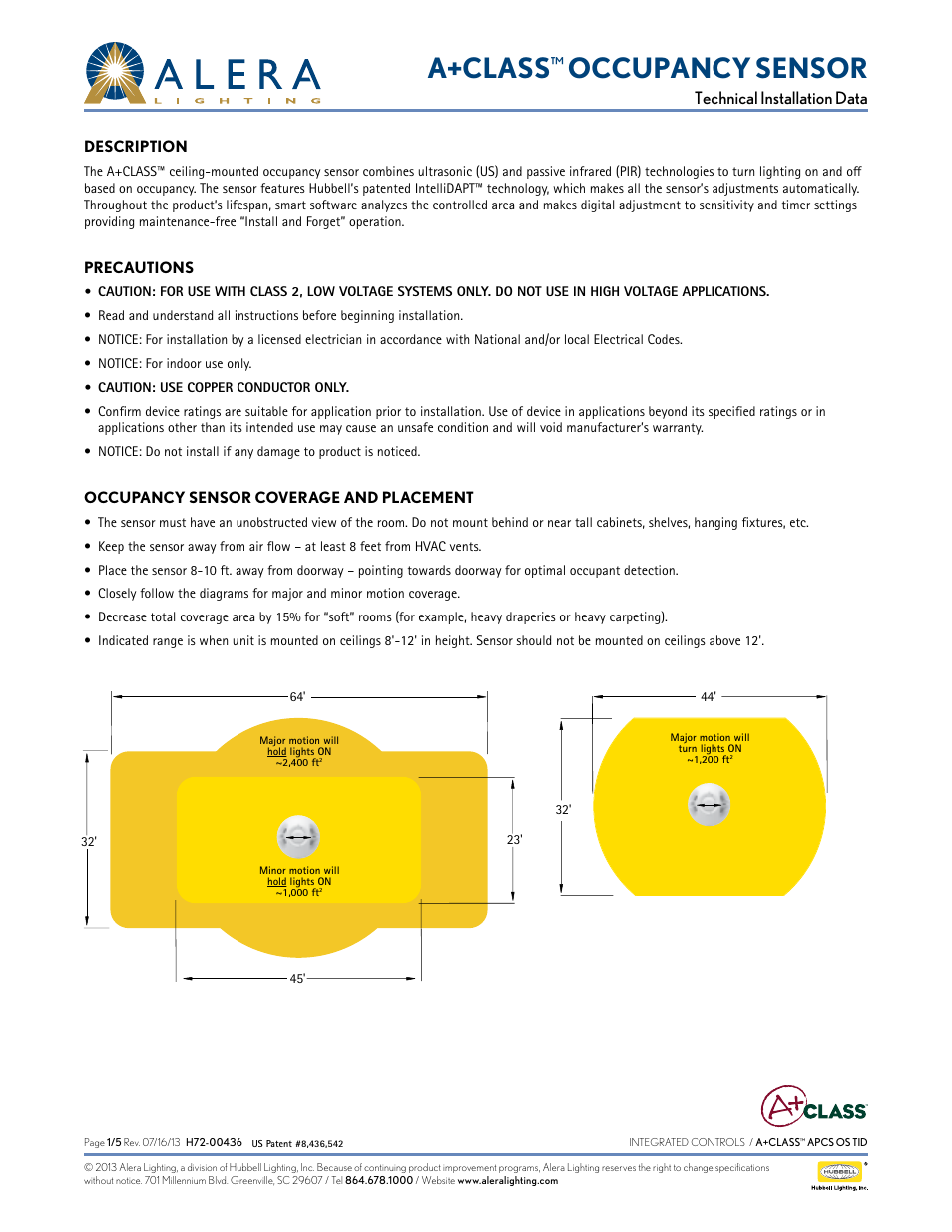 Alera Lighting APCS OS User Manual | 5 pages