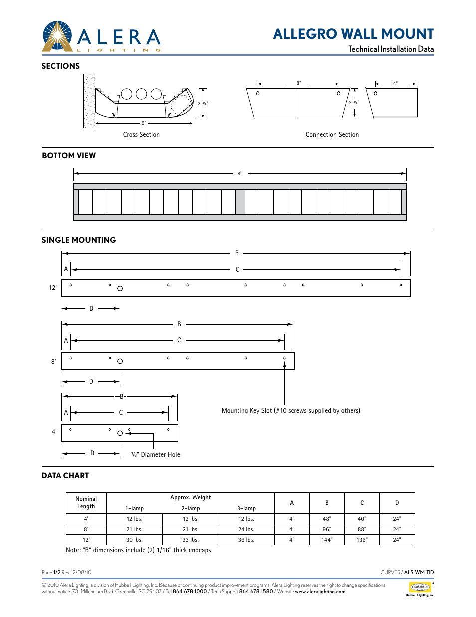 Alera Lighting ALS WM User Manual | 2 pages