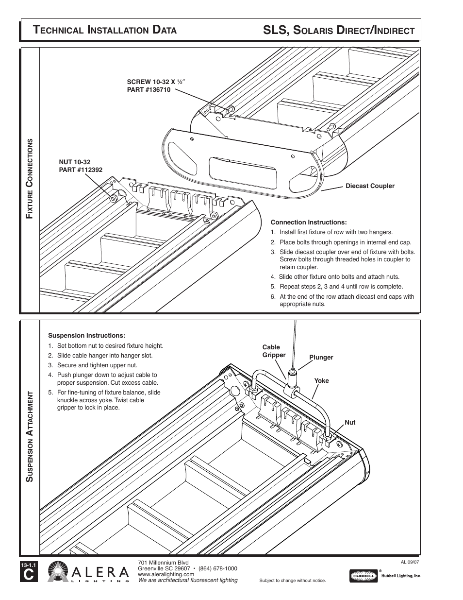 Sls, s | Alera Lighting SLS User Manual | Page 2 / 4