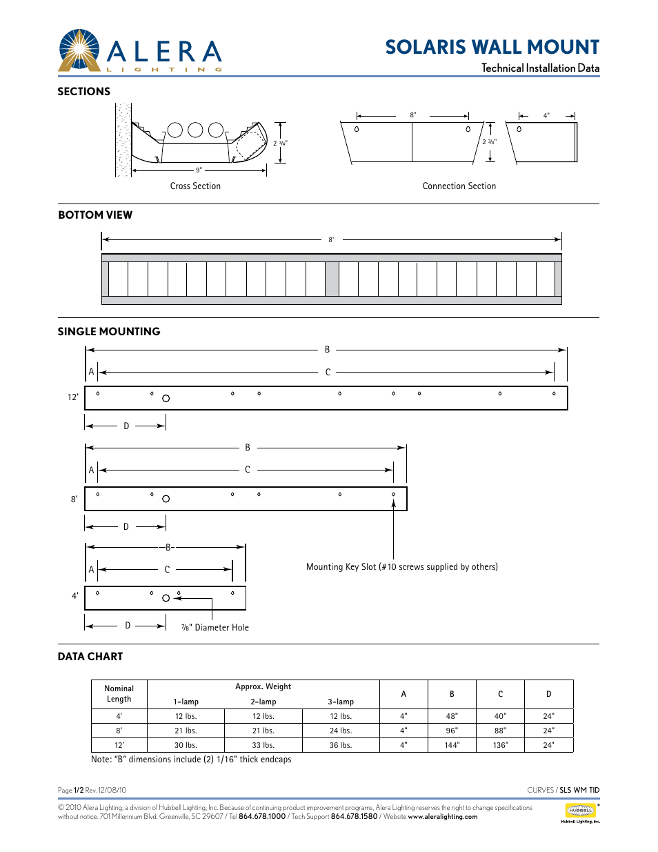 Alera Lighting SLS WM User Manual | 2 pages