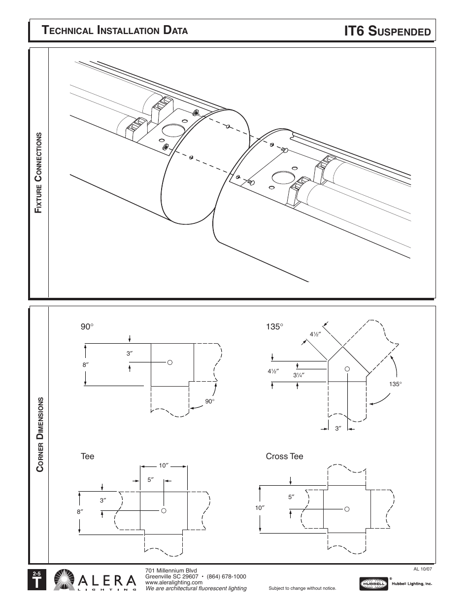 It6 s, Uspended | Alera Lighting IT6 - Suspended User Manual | Page 2 / 2