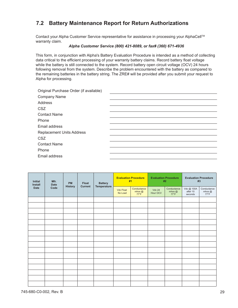 Alpha Technologies AlphaCell GelCell Series User Manual | Page 29 / 32