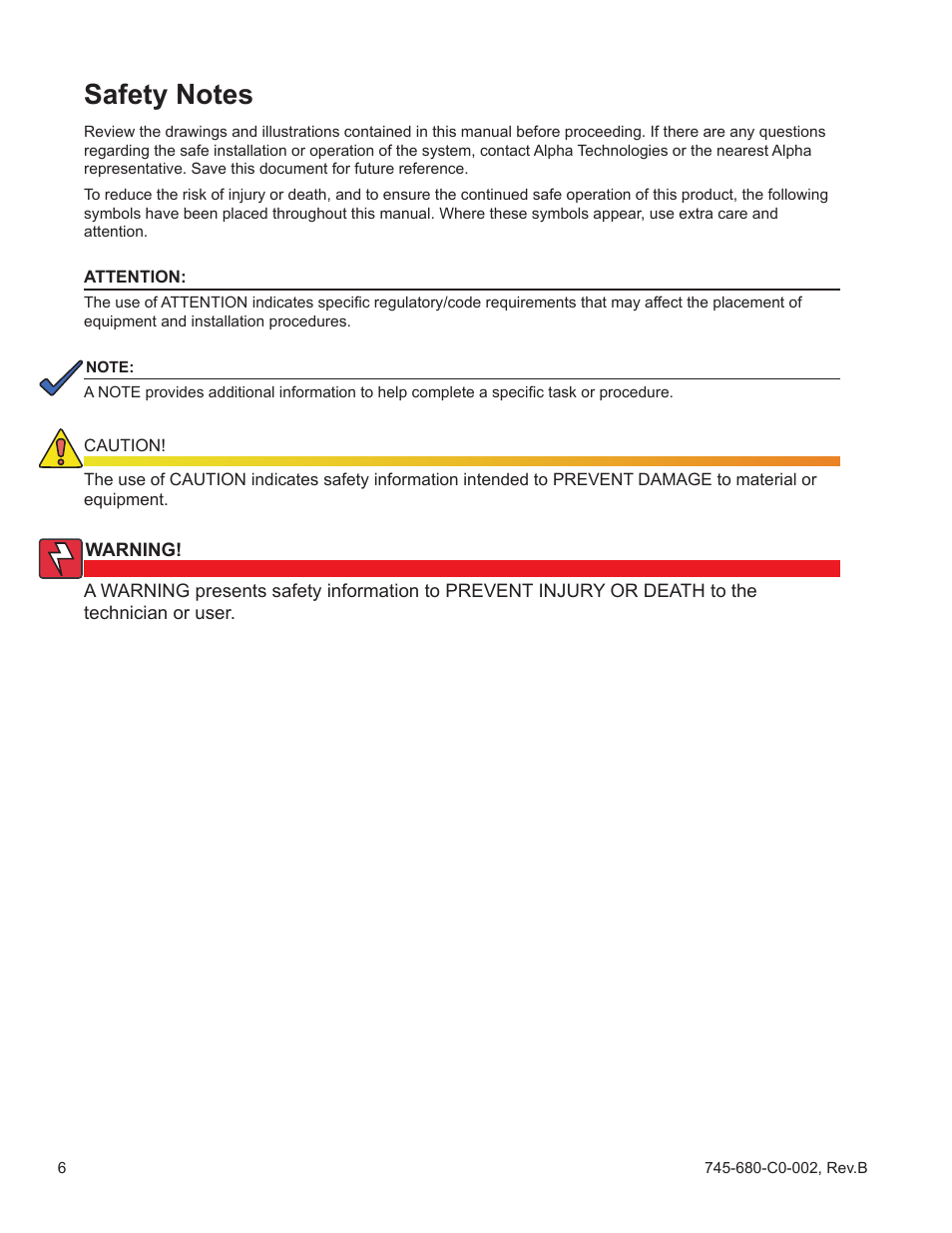 Alpha Technologies AlphaCell GelCell Series User Manual | Page 6 / 32