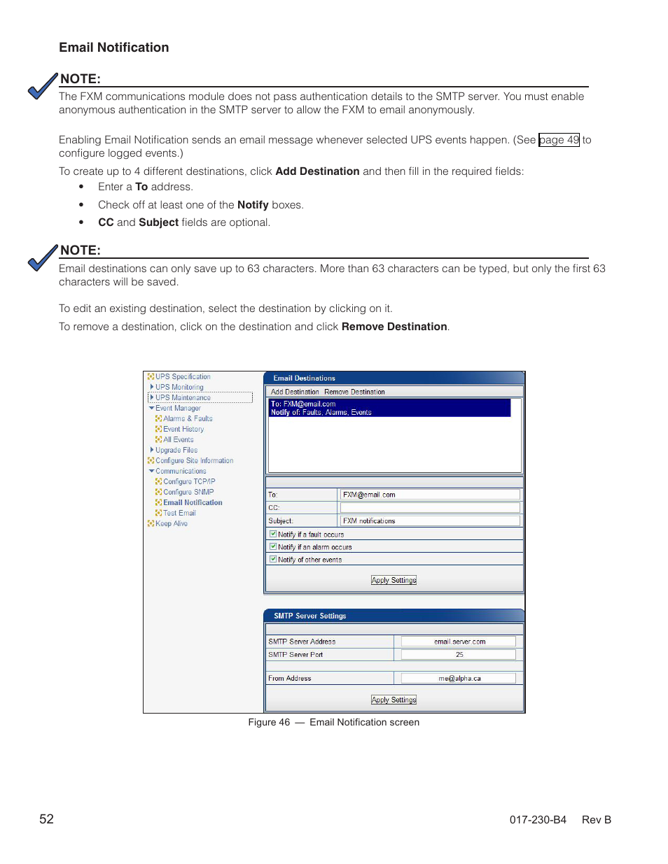 Alpha Technologies FXM 650, 1100, 2000 UPS User Manual | Page 54 / 96
