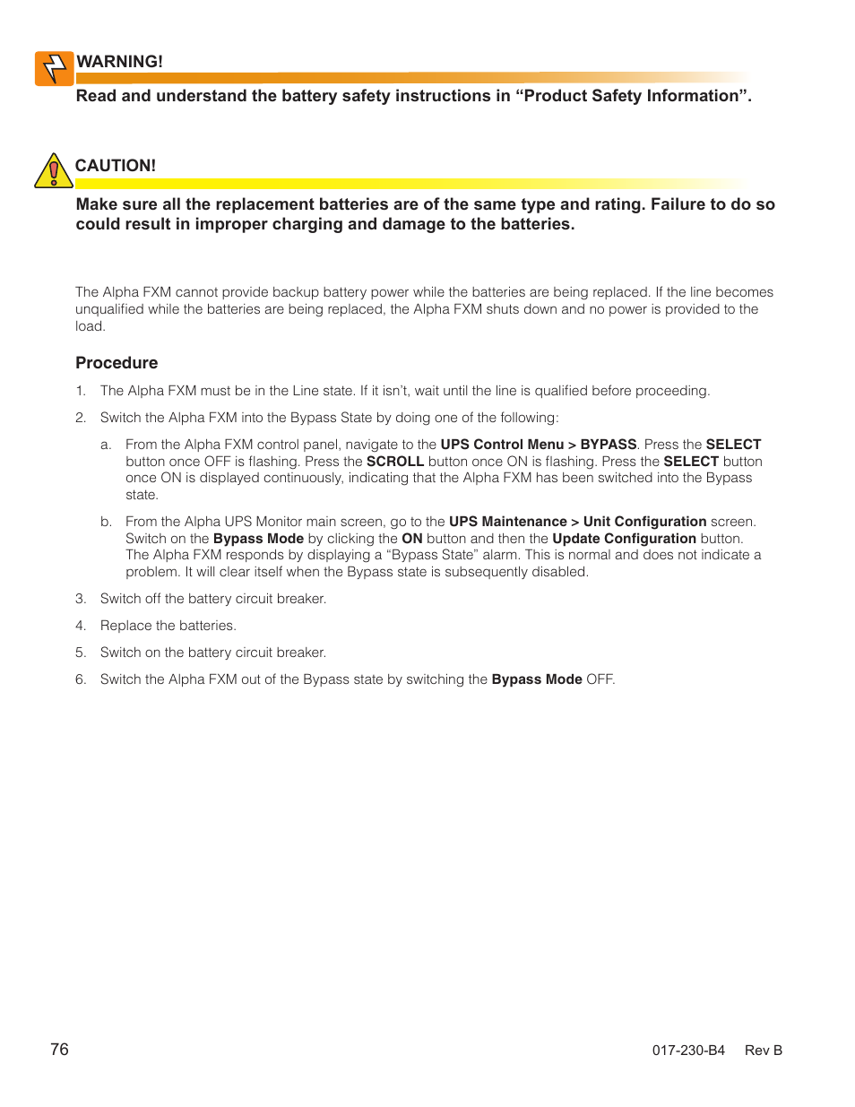 Alpha Technologies FXM 650, 1100, 2000 UPS User Manual | Page 78 / 96