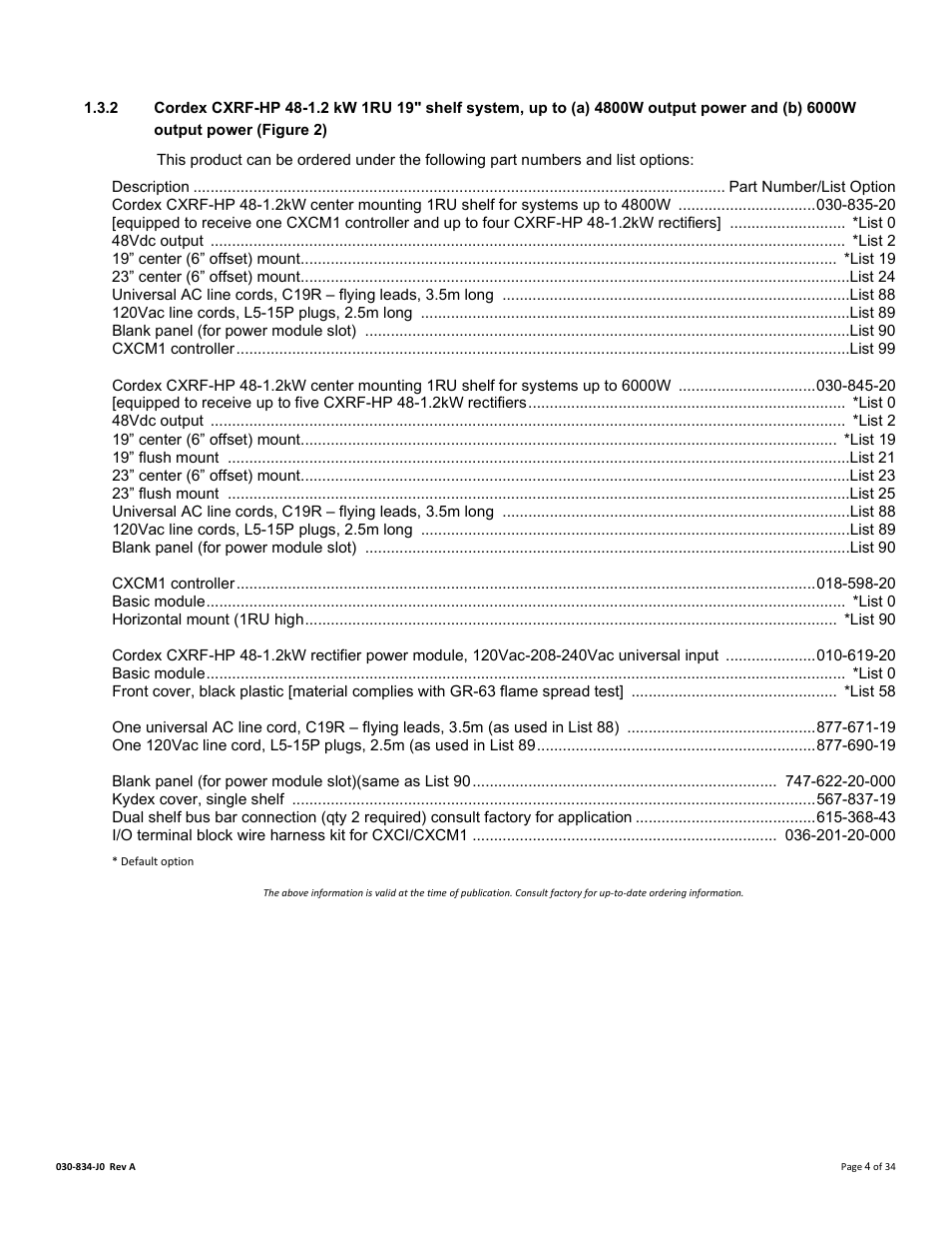 Alpha Technologies Cordex 48-1.2kW User Manual | Page 10 / 68